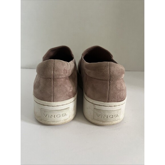 VINCE. Womens Pink Blair Round Toe Platform Slip On Suede Loafers Shoes SZ 7.5M - Picture 4 of 9